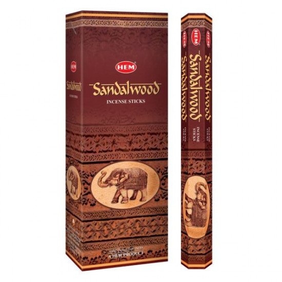 Füstölő hem hatszög sandalwood/szantálfa 20db
