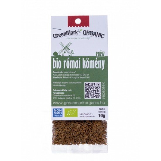 Greenmark bio római kömény egész 10g