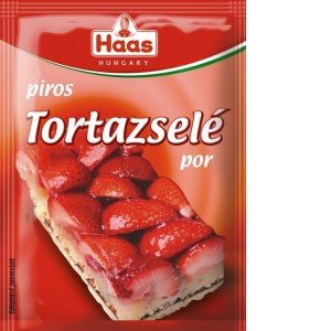 Haas natural tortazselé piros 11g
