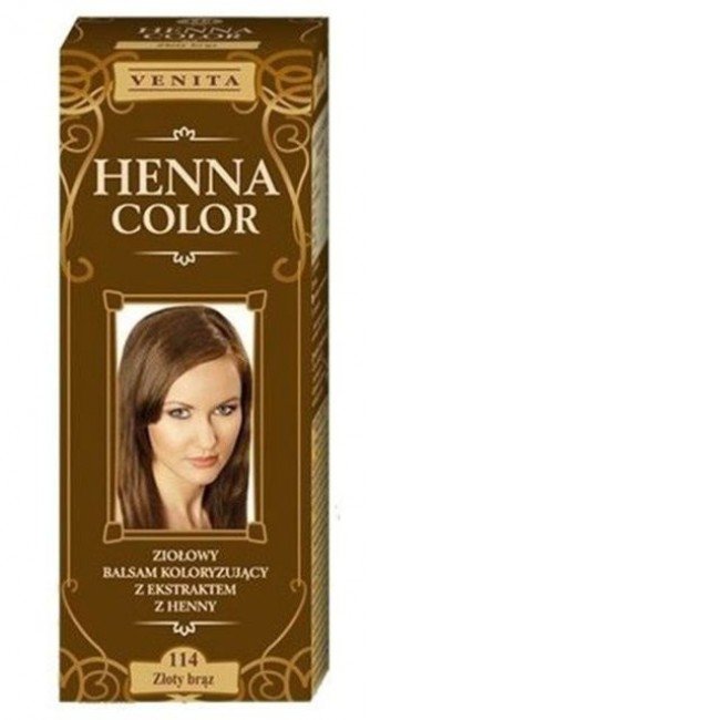 Henna color szinező hajbalzsam nr 114 aranybarna 75ml
