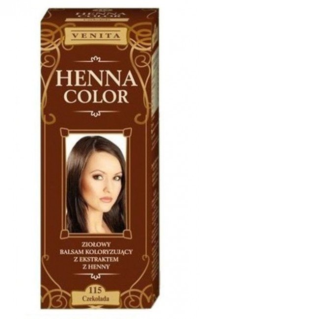 Henna color szinező hajbalzsam nr 115 csokoládé barna 75ml