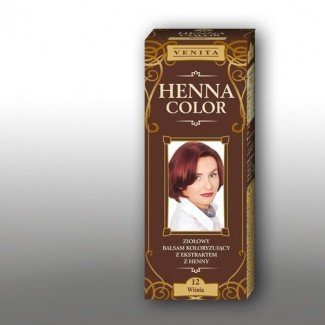 Henna color szinező hajbalzsam nr 12 meggyvörös 75ml