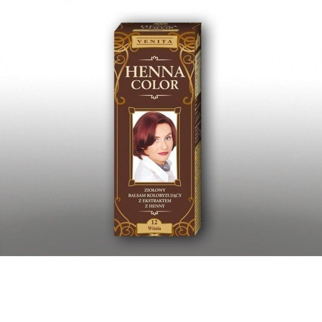 Henna color szinező hajbalzsam nr 12 meggyvörös 75ml