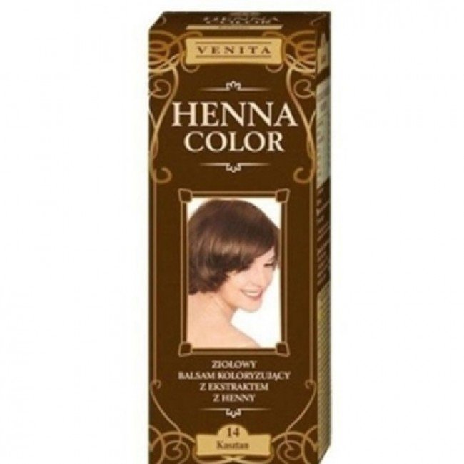 Henna color szinező hajbalzsam nr 14 gesztenyebarna 75ml