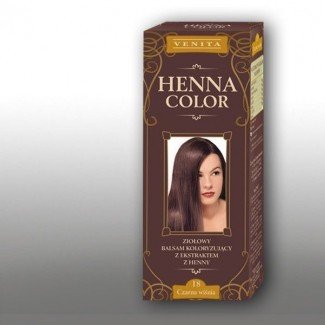 Henna color szinező hajbalzsam nr 18 fekete meggy 75ml