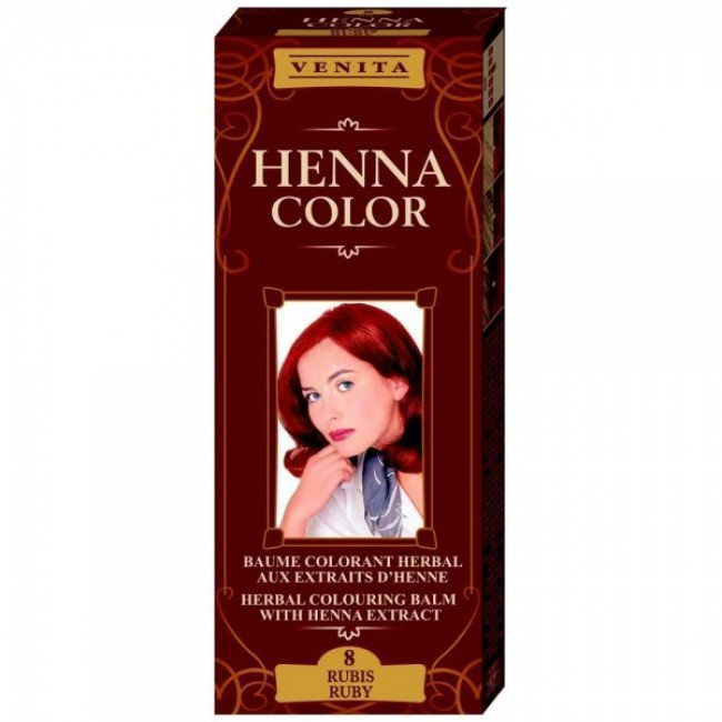 Henna color szinező hajbalzsam nr 8 rubin 75ml