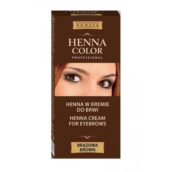 Henna color tartós szempilla és szemöldök krémfesték barna 15g