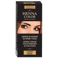 Henna color tartós szempilla és szemöldök krémfesték fekete 15g