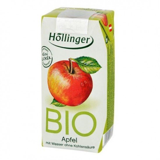 Höllinger bio gyümölcsital alma 3x200ml