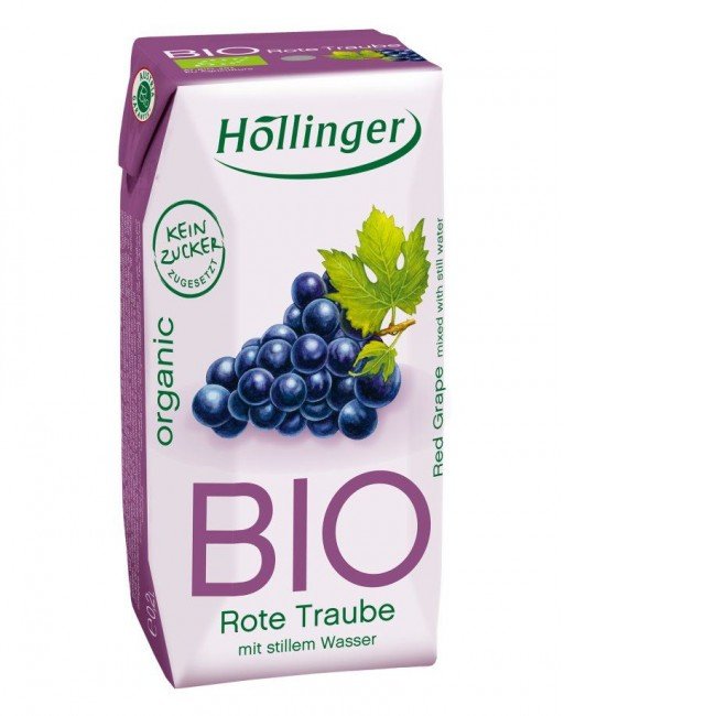 Höllinger bio gyümölcsital szőlő 200ml