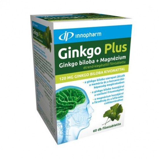 Innopharm ginkgo plus filmtabletta 60db