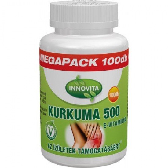 Innovita kurkuma 500e-vitaminnal 100db