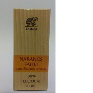 Kamala illóolaj doboz narancs-fahéj 10ml