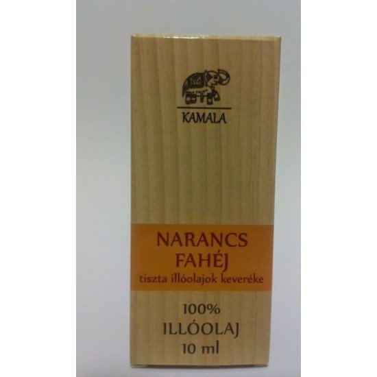 Kamala illóolaj doboz narancs-fahéj 10ml