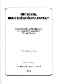 Könyv: mit egyek... Ab vércsoport 1db