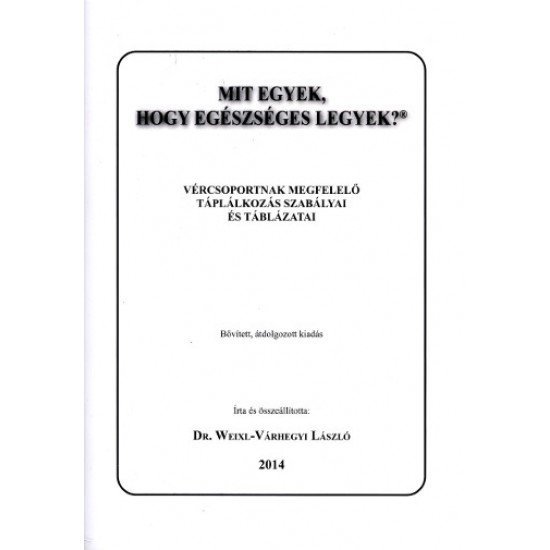 Könyv: mit egyek... Ab vércsoport 1db