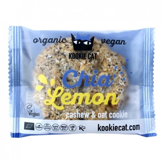 Kookie cat bio vegán keksz chiamag-lemon 50g