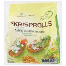 Krisprolls teljeskiőrlésű kenyérke hozzáadott cukor nélkül 225g