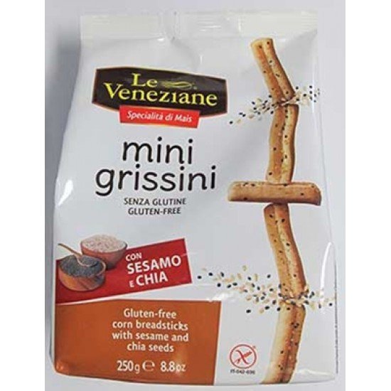 Le veneziane szezám-és chiamagos grissini 250g