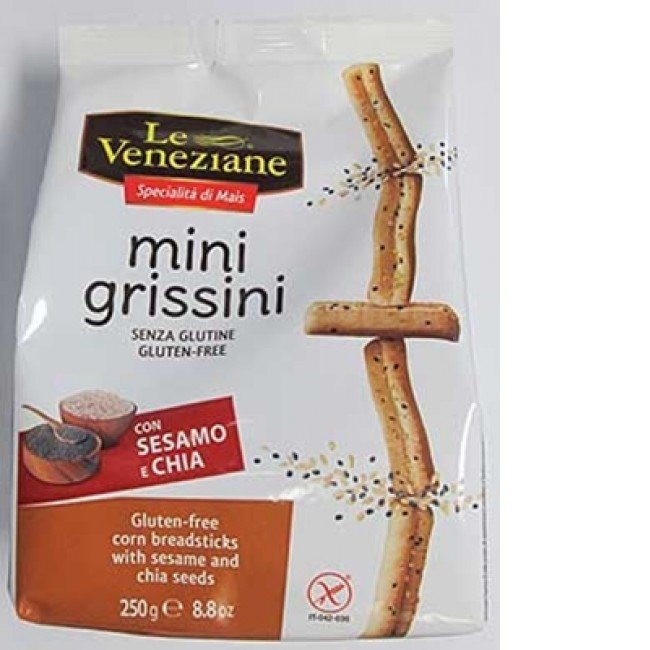 Le veneziane szezám-és chiamagos grissini 250g