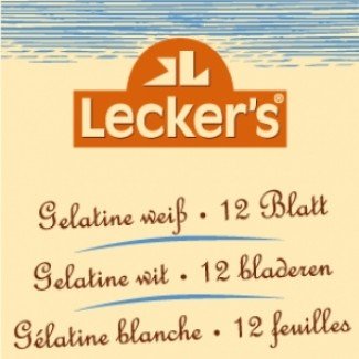 Leckers bio zselatinlap állati eredetű 12db