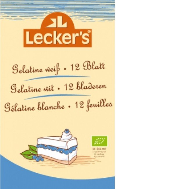 Leckers bio zselatinlap állati eredetű 12db