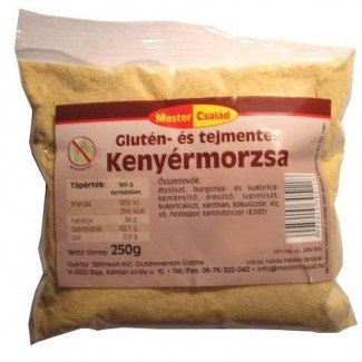 Mester család gluténmentes kenyérmorzsa 250g