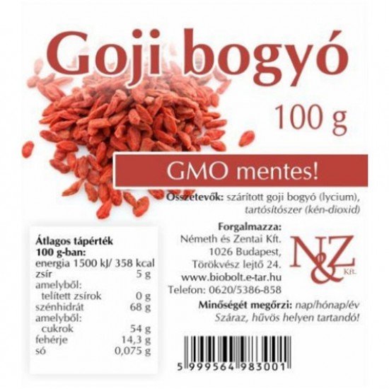 N&z goji bogyó 100g