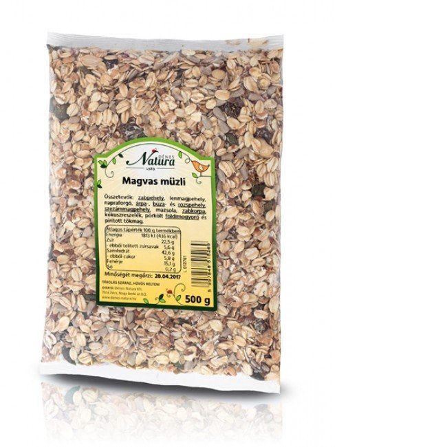 Natura olcsó müzli 11 összetevöböl 500g 