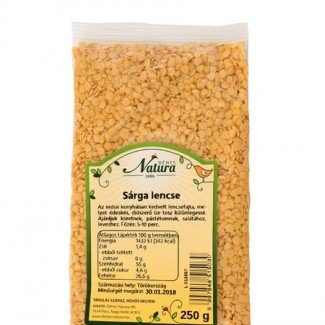Natura sárga lencse 250g 