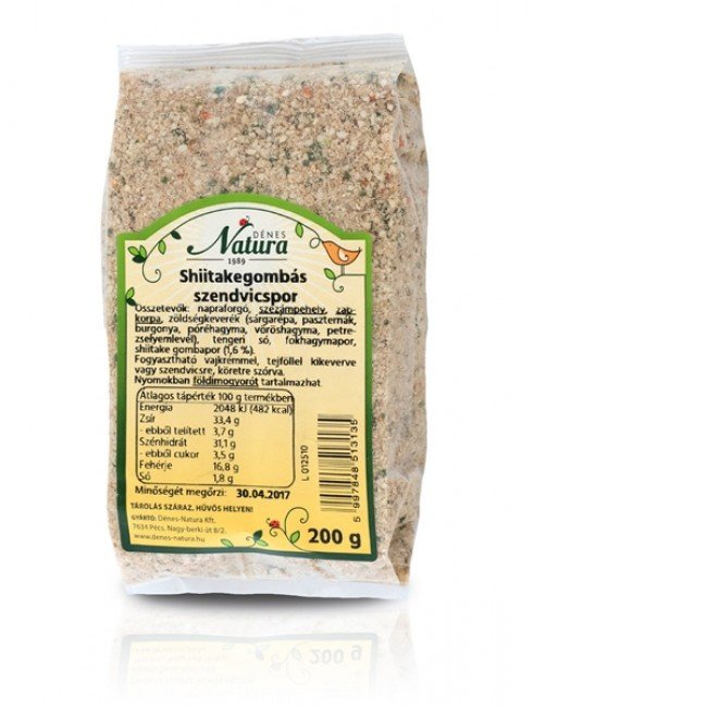 Natura szendvicskrémpor shitake 200g 