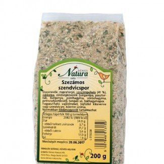 Natura szezámos szendvicskrémpor 200g 