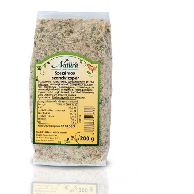 Natura szezámos szendvicskrémpor 200g 