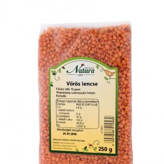 Natura vörös lencse 250g 