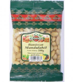 Naturfood blansírozott mandulabél 100g