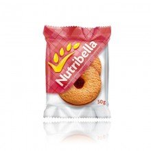 Nutribella teljes kiőrlésű keksz meggy-alma 50g