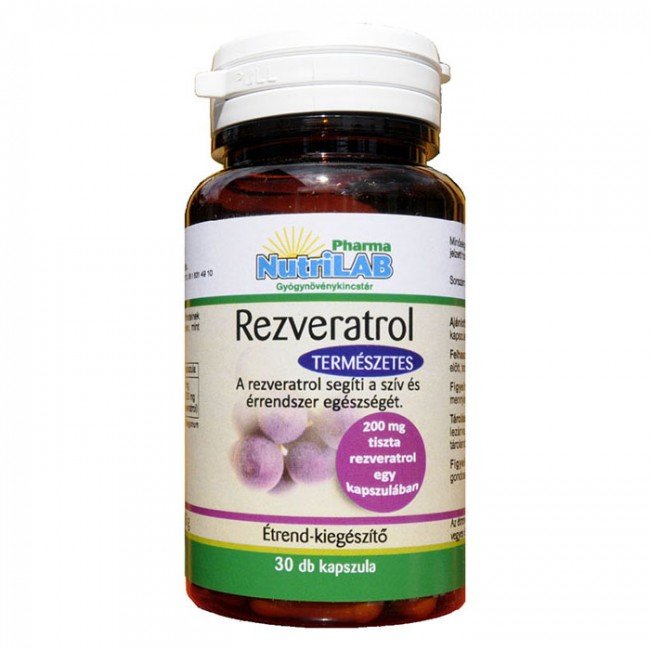 Nutrilab rezveratrol kapszula 30db Nutrilab rezveratrol kapszula 30db