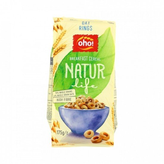 Oho natur life gabonakarika oat rings 175g