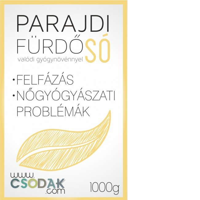 Parajdi fürdősó valódi gyógynövényekkel-felfázás és nőgyógyászati problémák 1000g