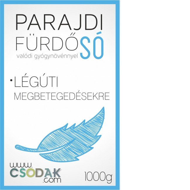 Parajdi fürdősó valódi gyógynövényekkel-légúti megbetegedések 1000g