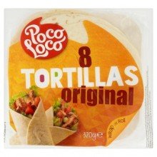 Poco loco 8 tortilla búzalisztből 320g