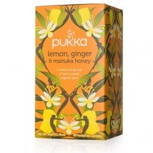 Pukka organic lemon ginger manuka honey bio tea 20x2g 40g