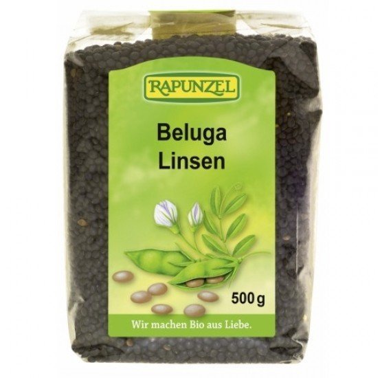 Rapunzel bio beluga fekete lencse 500g 