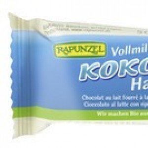 Rapunzel bio kókuszkockák tejcsokis 50g