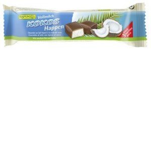 Rapunzel bio kókuszkockák tejcsokis 50g