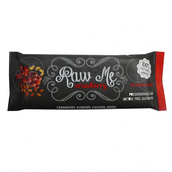 Raw me gyümölcsszelet vörösáfonyás 45g