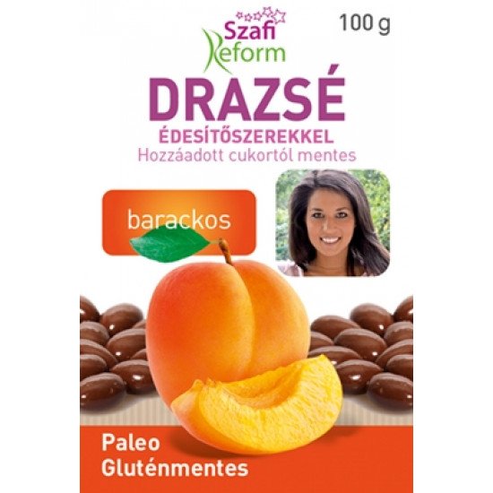 Szafi Reform barackos drazsé 100g Szafi Reform barackos drazsé 100g