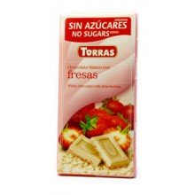 Torras fehércsokoládé epres 75g