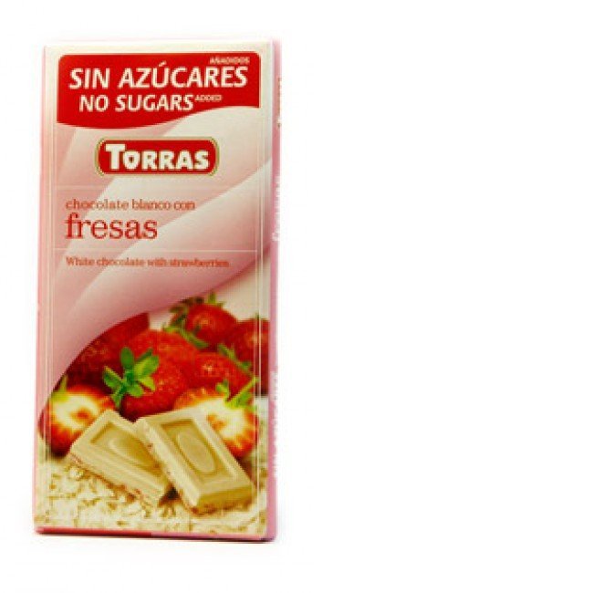 Torras fehércsokoládé epres 75g