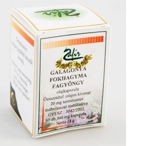 Zafír galagonya-fagyöngy-fokhagyma olajkapszula 60db